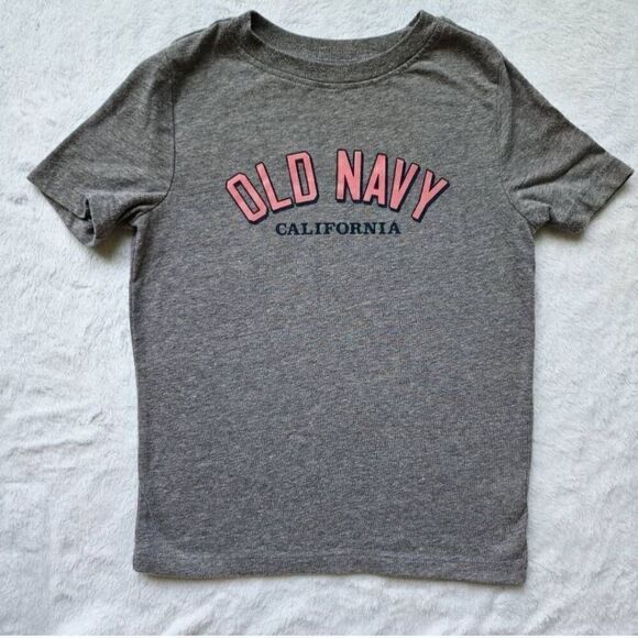 Boy’s “Old Navy” Logo Gray Short Sleeve T-Shirt - Picture 1 of 6